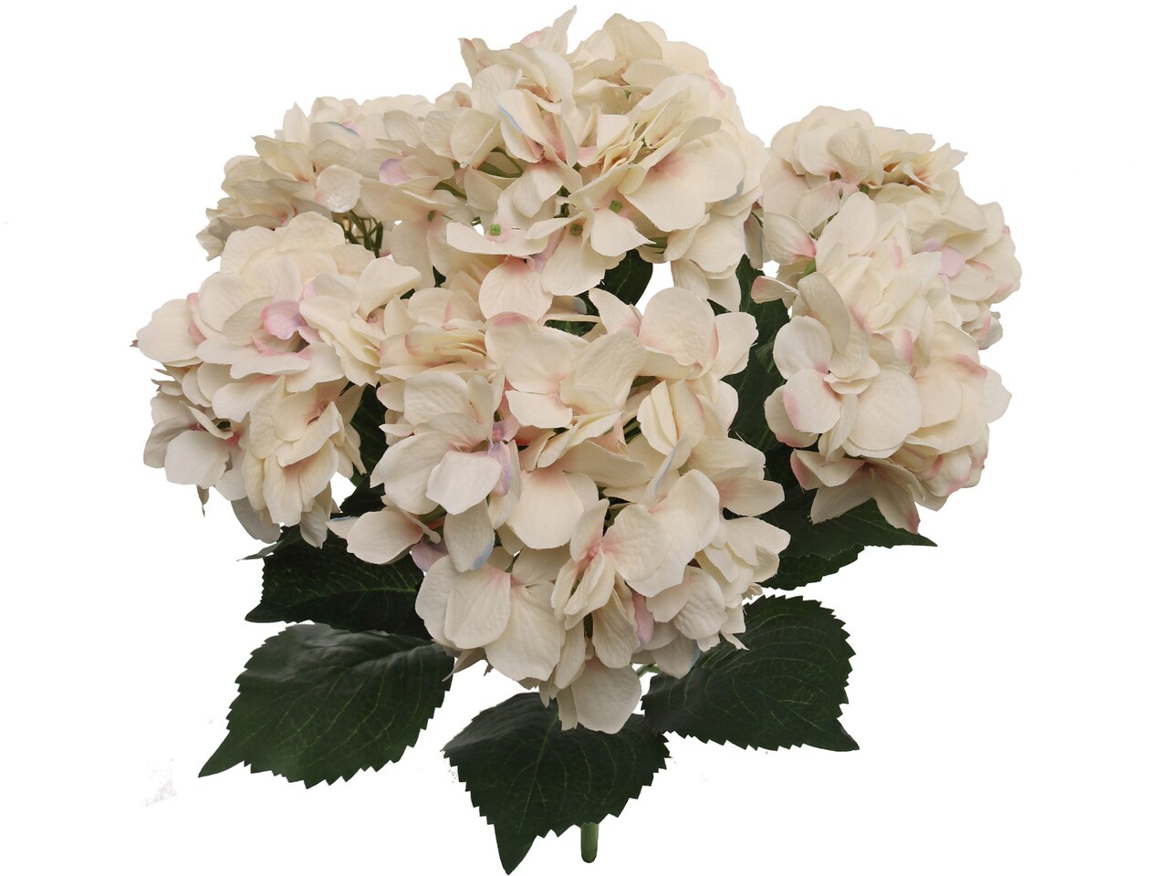 20" Pink Blue Hydrangea Bush – Artificial Hydrangea Flowers with 7 Bloom Heads for Floral Arrangements, DIY Crafts & Home Décor